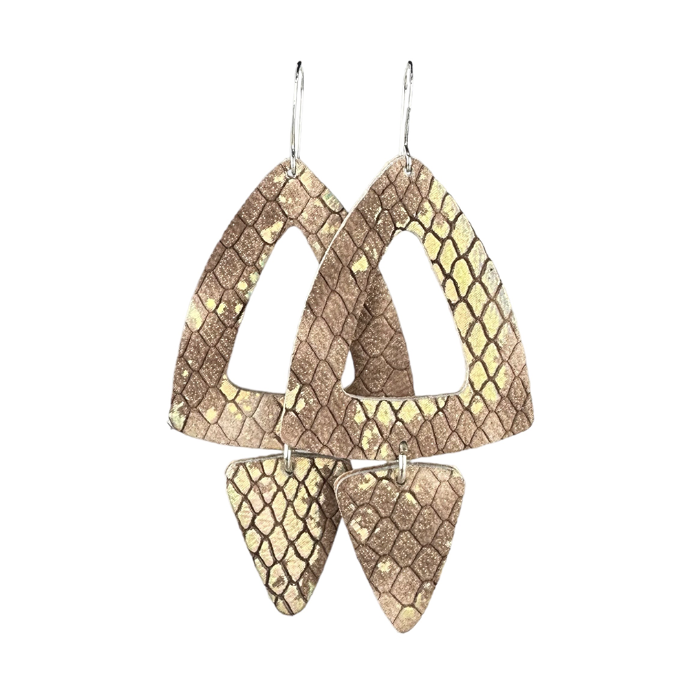 Copperhead Roxanne Leather Earrings - Eleven10Leather and Designs