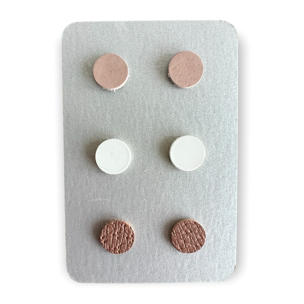 Nude Studs - Eleven10Leather and Designs