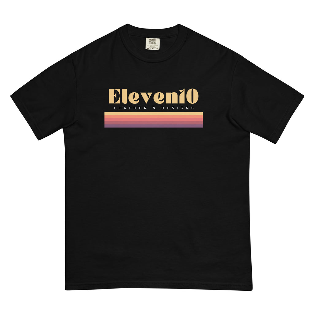 Black E10 Rainbow T-Shirt - Eleven10Leather and Designs