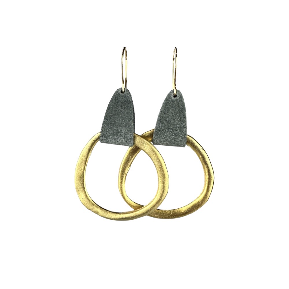 Barcelona Hoop Earrings - Eleven10Leather and Designs