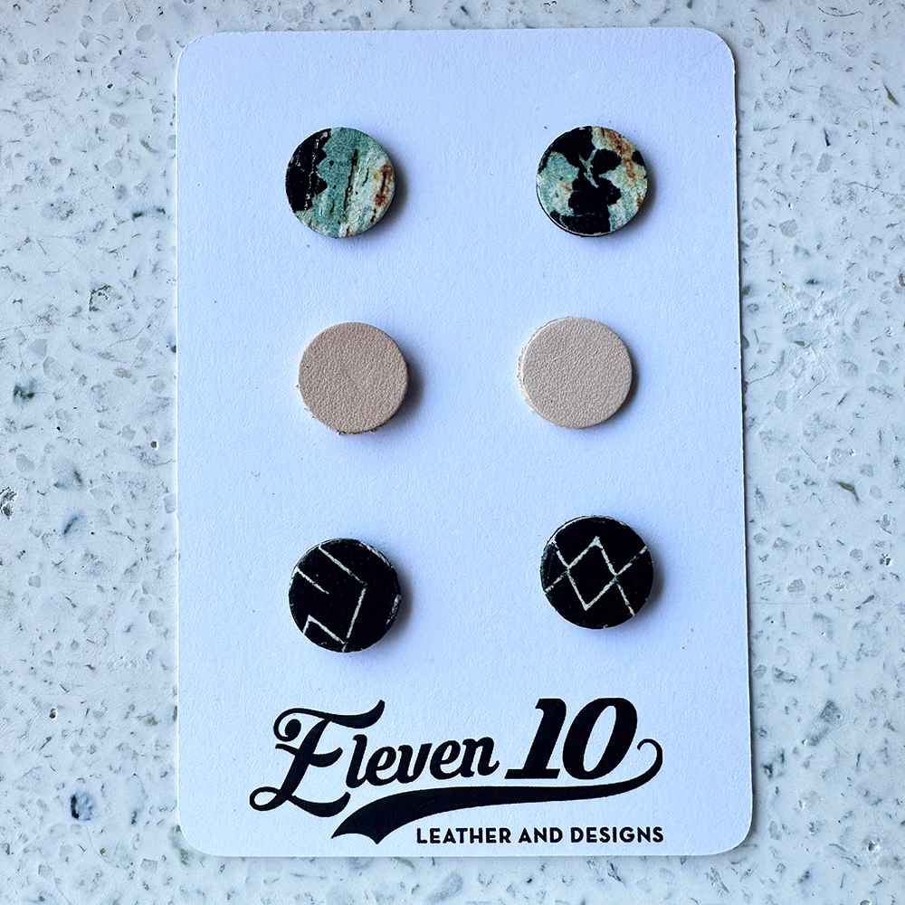 Cairo Studs - Eleven10Leather and Designs