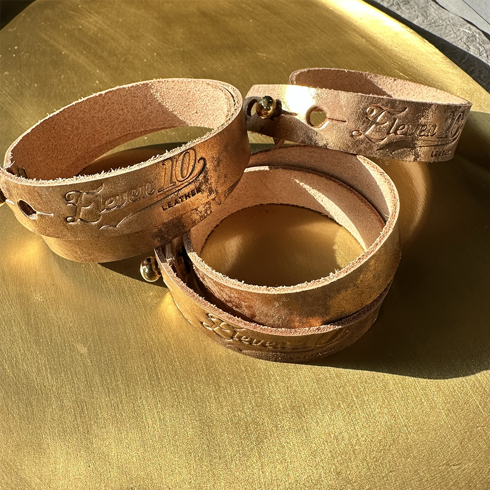 Antique Gold Wrap Leather Bracelet - Eleven10Leather and Designs