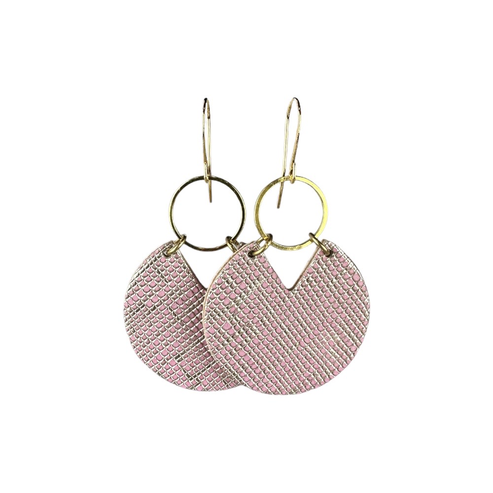 Lip Gloss Stella Leather Earrings - Eleven10Leather and Designs
