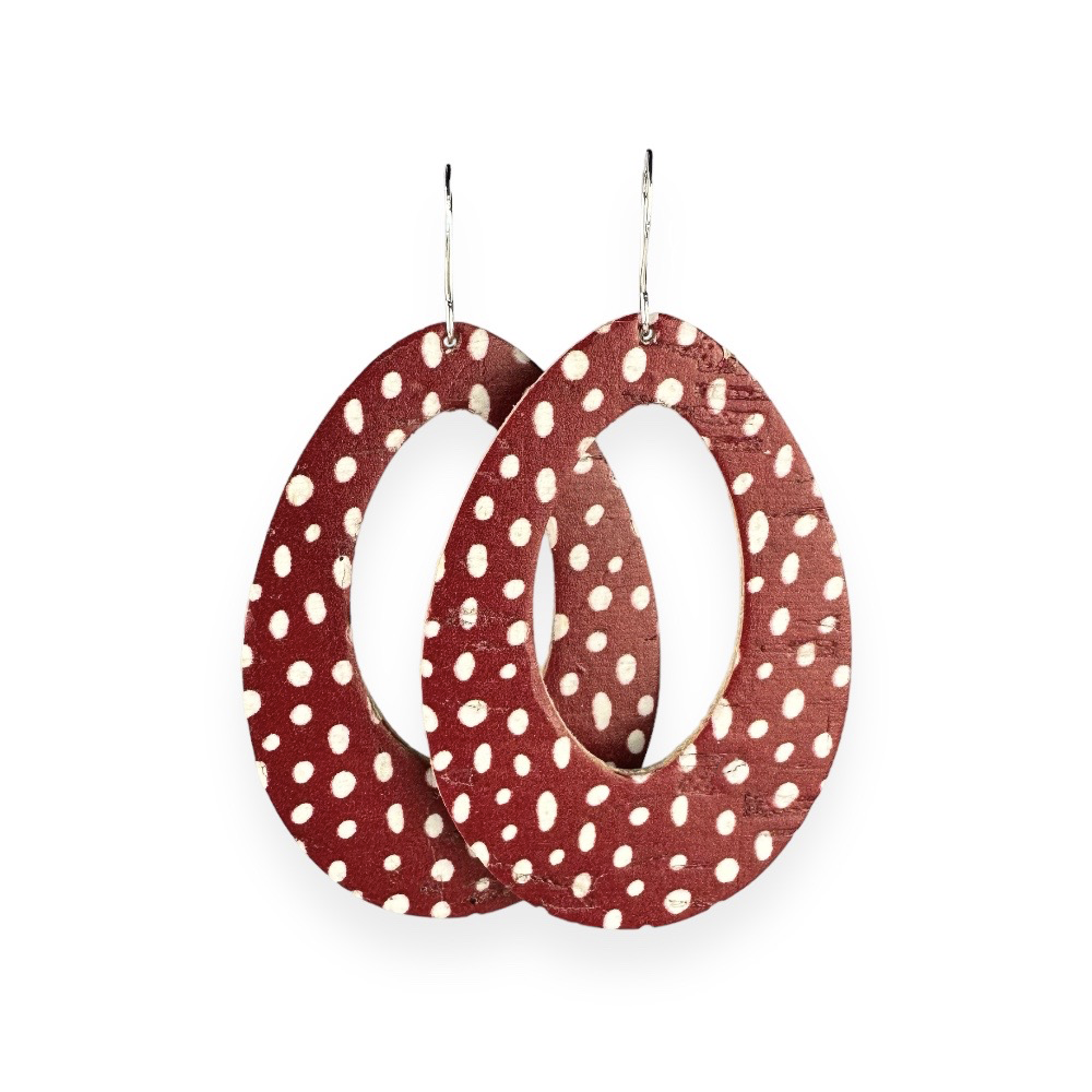 Love Bug Fallon Cork Earrings - Eleven10Leather and Designs