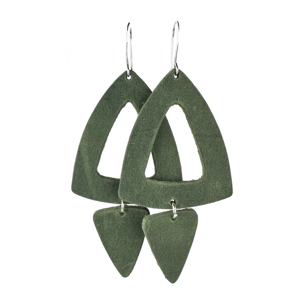 Rosemary Roxanne Leather Earrings - Eleven10Leather and Designs