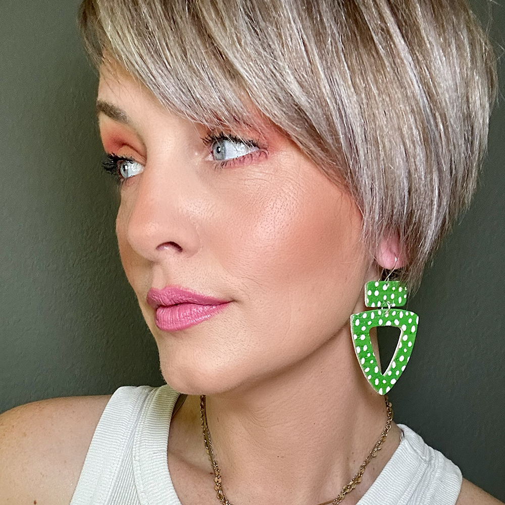 Spotted Kelly Rockstar Cork Earrings - Eleven10Leather and Designs