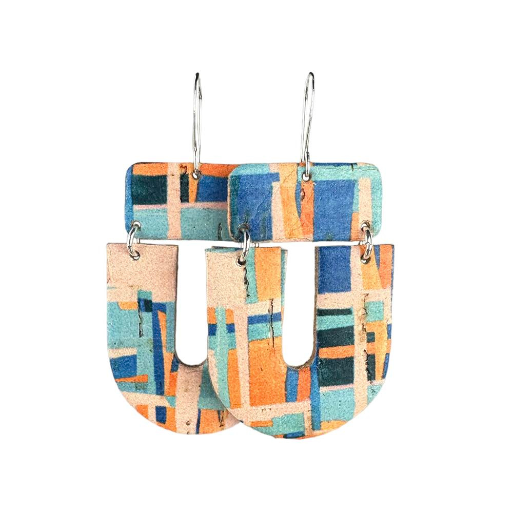 Summer Crush Uma Cork Earrings - Eleven10Leather and Designs
