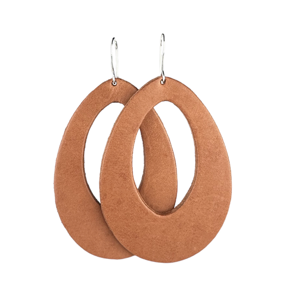 Sun Baked Fallon Leather Earrings - Eleven10Leather and Designs