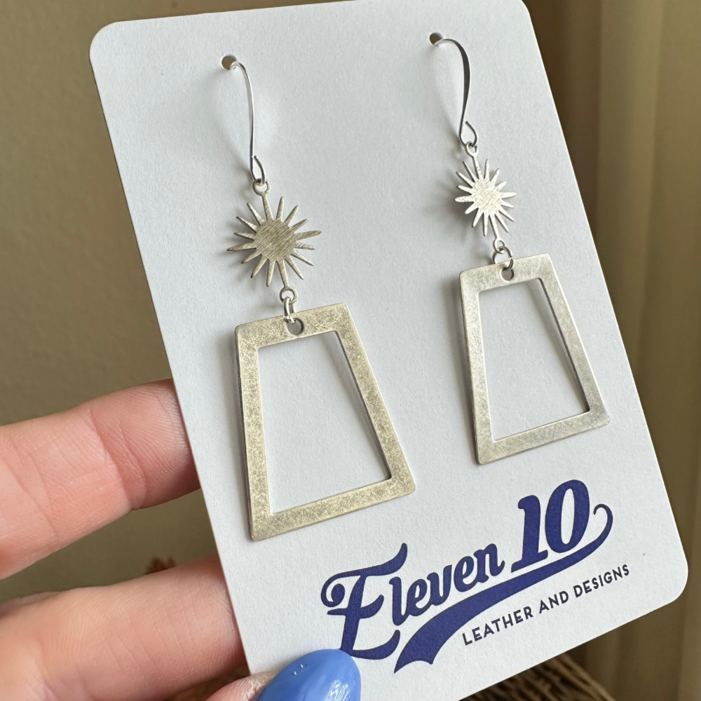 Sun Trap Earrings Eleven10Leather – Eleven10Leather and Designs