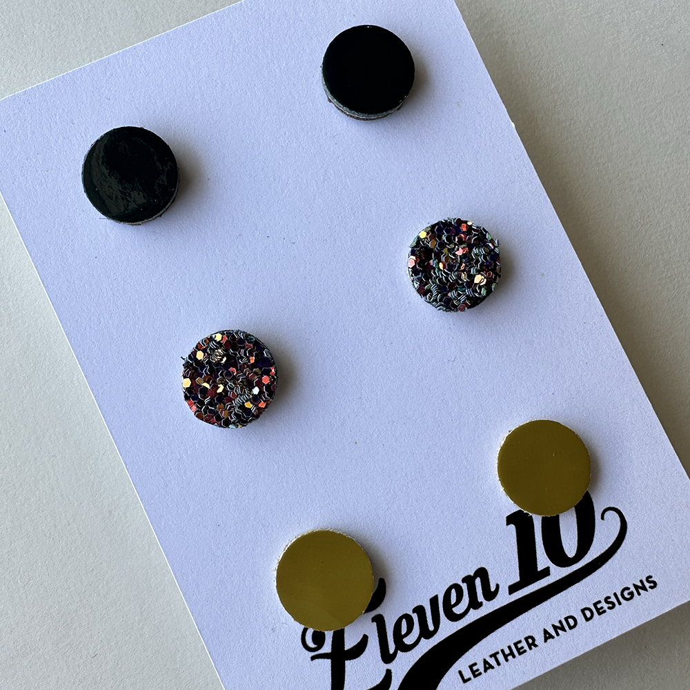Chameleon Leather Studs - Eleven10Leather and Designs