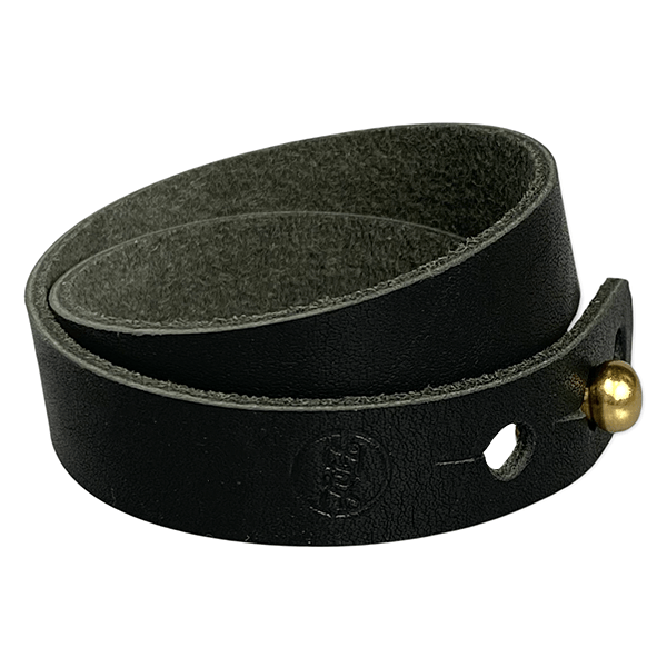 Washed Black Wrap Leather Bracelet - Eleven10Leather and Designs