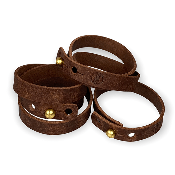 Tobacco Wrap Leather Bracelet - Eleven10Leather and Designs