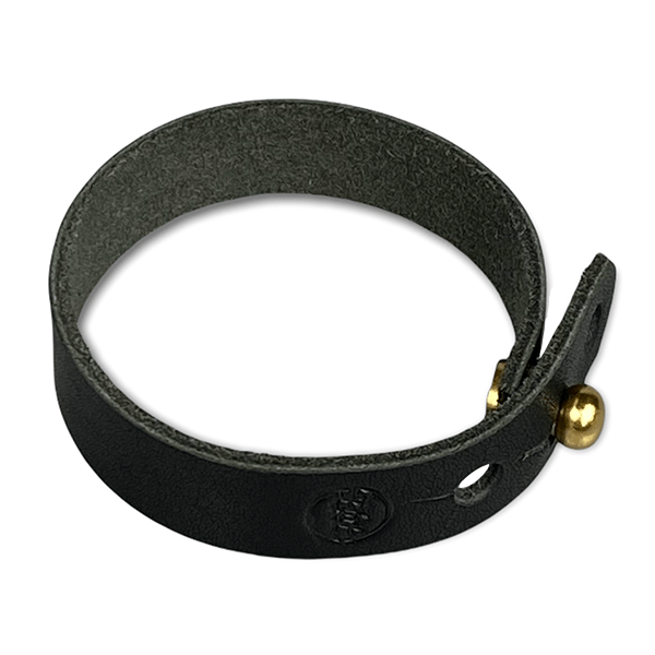 Washed Black Wrap Leather Bracelet - Eleven10Leather and Designs